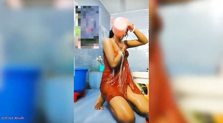 Indian Beautiful Girl Takes Off Dress And Bathes For Stepbrother, Showing Her Small Boobs