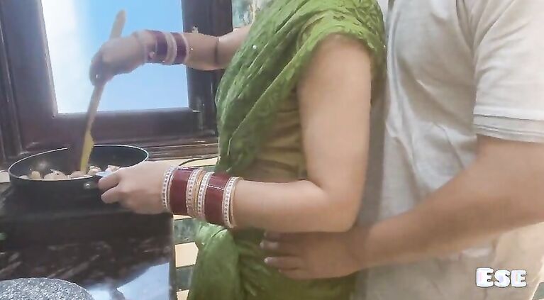 Indian Village housewife Fucked in the Kitchen with Husband