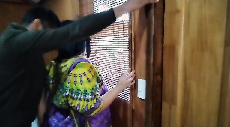 Desi mommy is unfaithful with stepson who enters her room