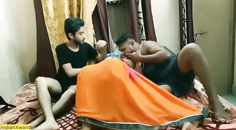 Desi Bhabhi shared sister with us!! Best Hindi hardcore group sex