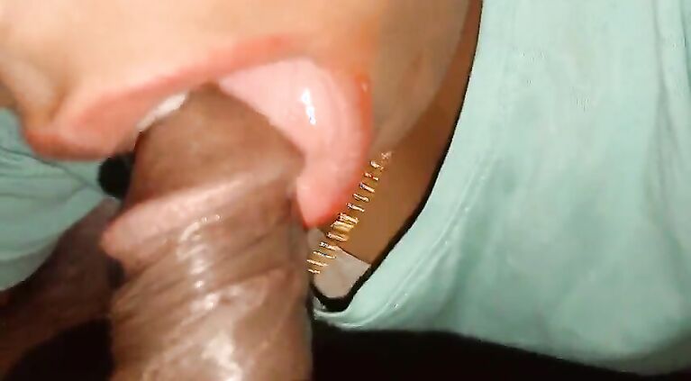 Massage the penis with the tongue