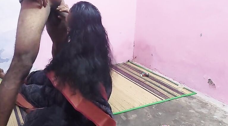 A hot indian aunty found my discarded condom and had cute sex with her.