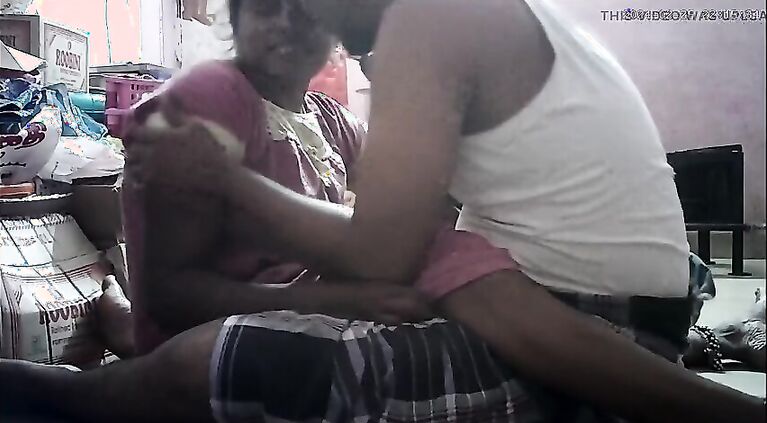 Desi village house housewife romantic kissing butt