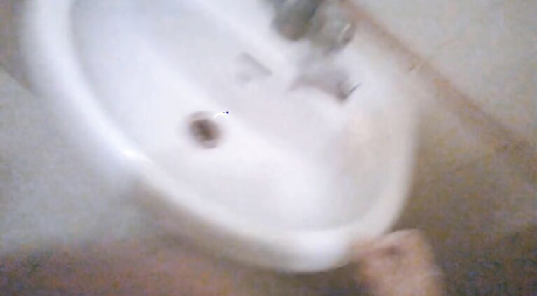 Priya's wet boob and shaved dark vagina massage in hotel bathroom by brother, also licked her wet cunt ! Slowmo ! E18