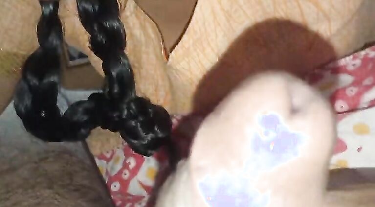 The housewife takes the husband's penis in her mouth and expels the sperm