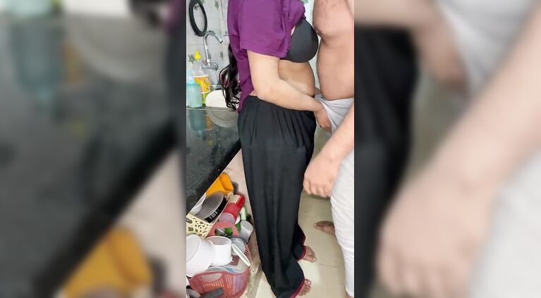 My maid was cleaning in the kitchen I went and fucked her when my housewife was out