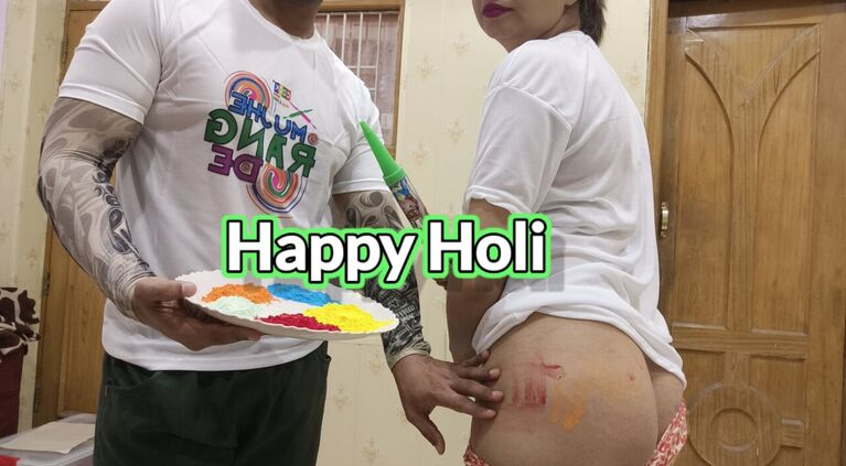 Holi Special: Sara Ass Fuck sex in holi festival enjoyed big cock in vagina and assfuck Hornycouple149