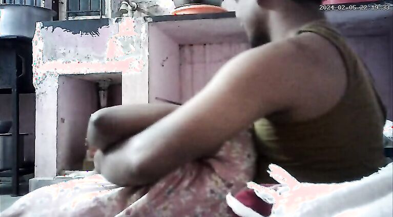 Desi house milf lips kissing and boobs pressing