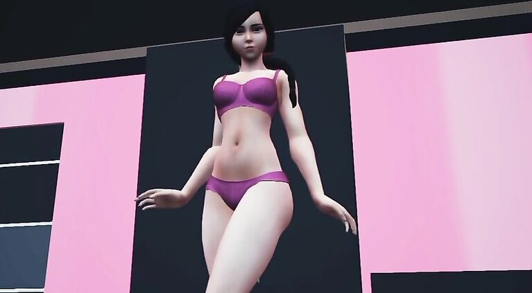 Custom Female 3D : Gameplay Episode-03 - Pink Panty And Bra Showing With Desi Beautiful Woman Full Hd Film