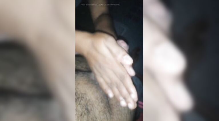 Sri indian aunty give a hand job until cum and show huge nigga milf boobs blow job to huge dark cock