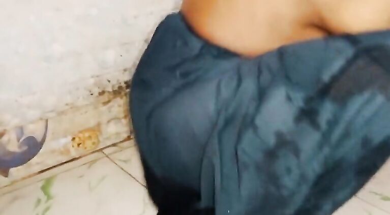 Village Indian aunty had a lot of fun by massaging her penis after bath.