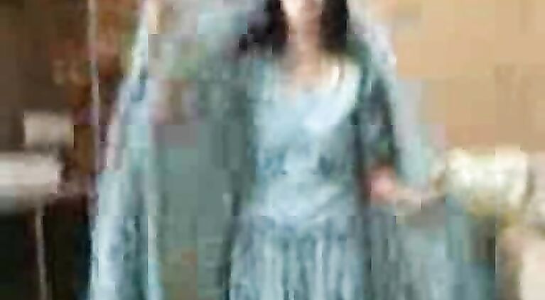 British Indian housewife from Bradford in sari stripping naked sucking her hubby cock
