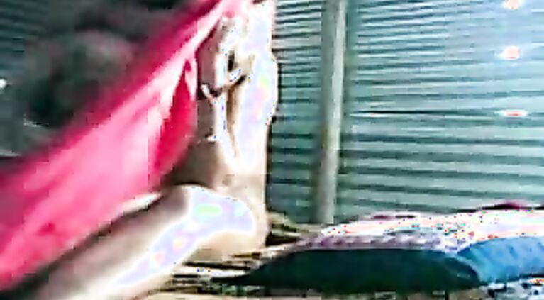 Manika married housewife from Allahabad filming her shower selfie for her husb
