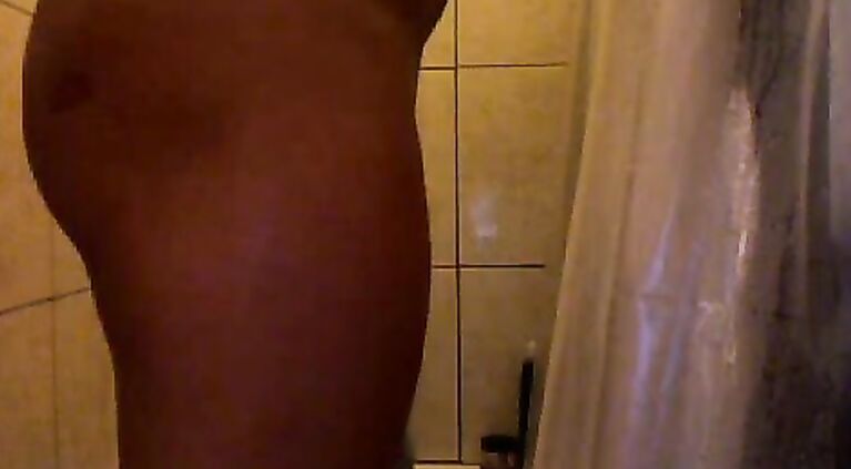 Indian girl Prabha in shower room shaving herself removing her hair and takign shower.