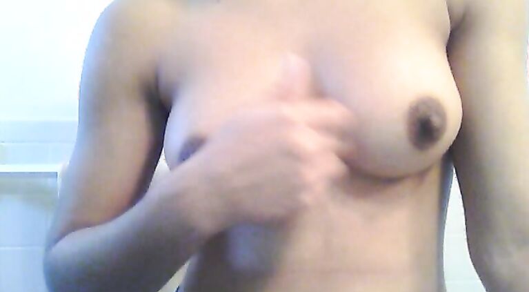 Horny young indian men playing with her wifes big boobs while she is feeling shy to get on camera